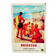 Tea Towel | Travel Beach Poster | Brighton | Cotton